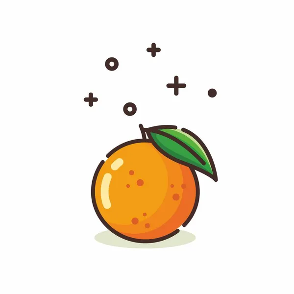 オレンジのイラストベクトルグラフィック 白を基調としたオレンジのミニマルなスタイル イラストはウェブランディングページ バナー チラシ ステッカー カードなどに適しています — ストックベクタ