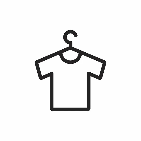 Clothes Hanger Icon Clothes Hanger Flat Style Isolated White Background — Stock Vector