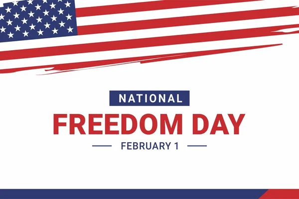 Ulusal Özgürlük Günü 'nün görsel vektör grafiği. İllüstrasyon afişler, el ilanları, çıkartmalar, kartlar vs. için uygundur.
