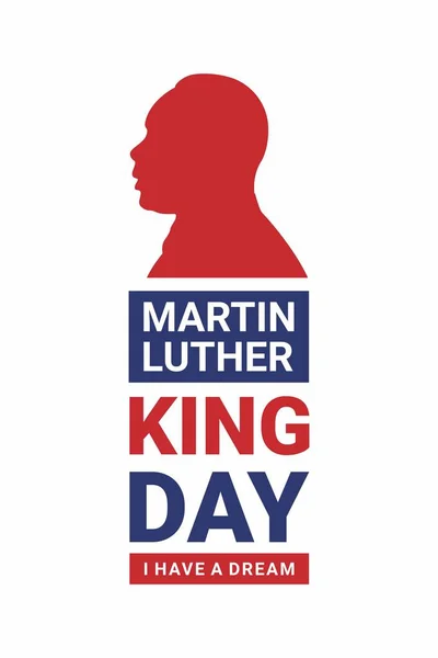 Martin Luther King Günü 'nün illüstrasyon vektör grafiği. İllüstrasyon afişler, el ilanları, çıkartmalar, kartlar vs. için uygundur.