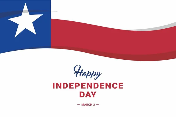 Dia Independência Texas Ilustração Vetorial Ilustração Adequada Para Banners Folhetos — Vetor de Stock