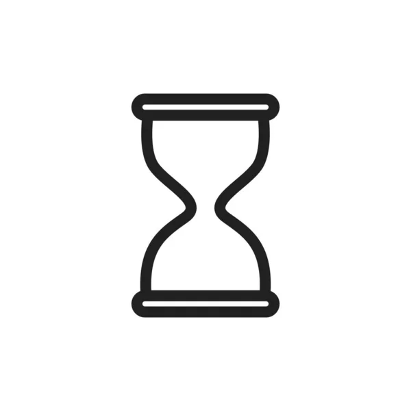 Пісочний Годинник Годинник Плоский Стиль Ізольований Білому Тлі Стоковий Вектор — стоковий вектор