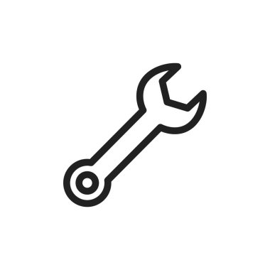 Simgeyi onar. Beyaz arkaplanda izole edilmiş düz biçimi onar - stok vektörü.