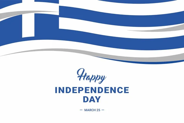 Yunan Bağımsızlık Günü. Vektör İllüstrasyonu. İllüstrasyon afişler, el ilanları, çıkartmalar, kartlar vs. için uygundur.