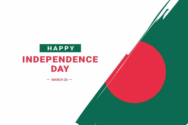 Dia Independência Bangladesh Ilustração Vetorial Ilustração Adequada Para Banners Folhetos — Vetor de Stock