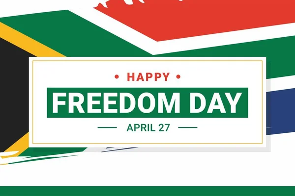 South Africa Freedom Day Vector Illustration Illustration Suitable Banners Flyers — Stock Vector