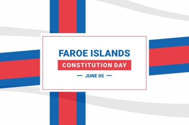 Faroe Islands Constitution Day. Vector Illustration. The illustration is suitable for banners, flyers, stickers, cards, etc.