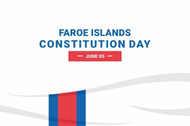 Faroe Islands Constitution Day. Vector Illustration. The illustration is suitable for banners, flyers, stickers, cards, etc.