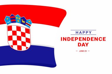 Croatia Independence Day. Vector Illustration. The illustration is suitable for banners, flyers, stickers, cards, etc.