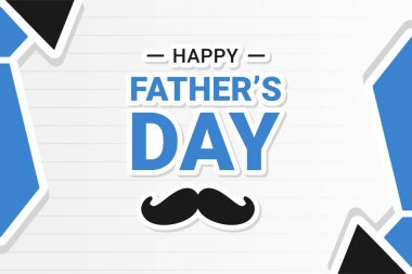 Happy Fathers Day. Vector Illustration. The illustration is suitable for banners, flyers, stickers, cards, etc.
