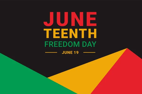 Juneteenth Freedom Day. Vector Illustration. The illustration is suitable for banners, flyers, stickers, cards, etc.