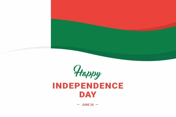 Madagascar Independence Day Vector Illustration Illustration Suitable Banners Flyers Stickers — Stockový vektor