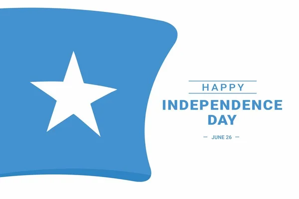 Somalia Independence Day. Vector Illustration. The illustration is suitable for banners, flyers, stickers, cards, etc.