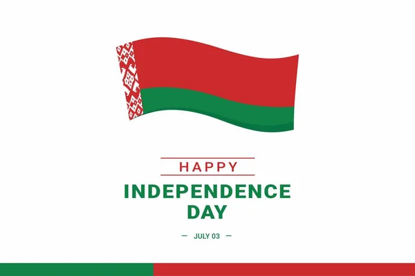 Día Independencia Belarús Ilustración Vectorial Ilustración Adecuada Para Pancartas Volantes Ilustración de stock