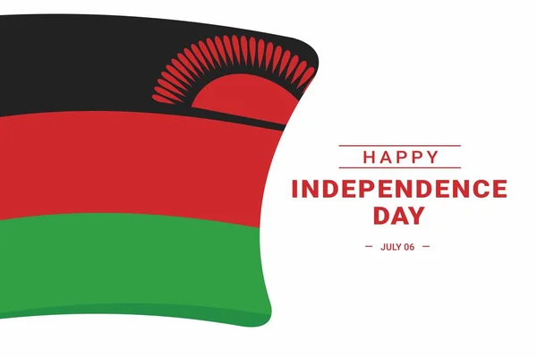 Malawi Independence Day Vector Illustration Illustration Suitable Banners Flyers Stickers — Stock Vector