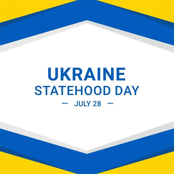 Ukrayna Devlet Günü. Vektör İllüstrasyonu. İllüstrasyon afişler, el ilanları, çıkartmalar, kartlar vs. için uygundur.