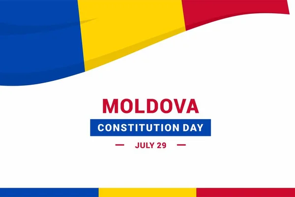 Moldova Anayasa Günü. Vektör İllüstrasyonu. İllüstrasyon afişler, el ilanları, çıkartmalar, kartlar vs. için uygundur.