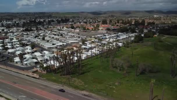 Drone Filmagem Uma Antiga Missão Histórica Igreja Católica Sul Califórnia — Vídeo de Stock