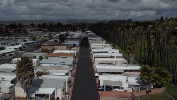 Drone Filmación Una Antigua Misión Histórica Iglesia Católica Sur California — Vídeos de Stock