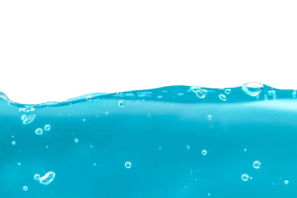 Water Surface Side View Bubbles Waves Isolated Background — Stockfoto