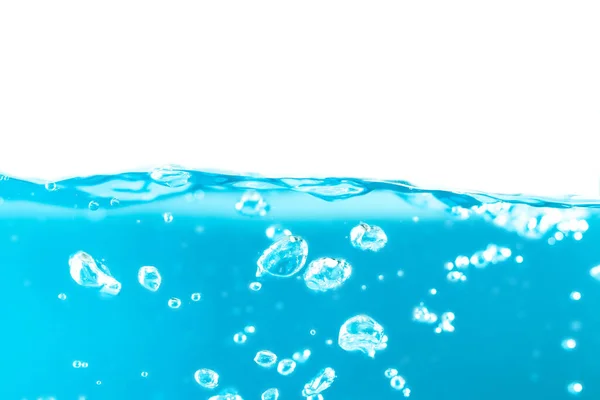 Water Surface Side View Bubbles Waves Isolated Background — Foto de Stock