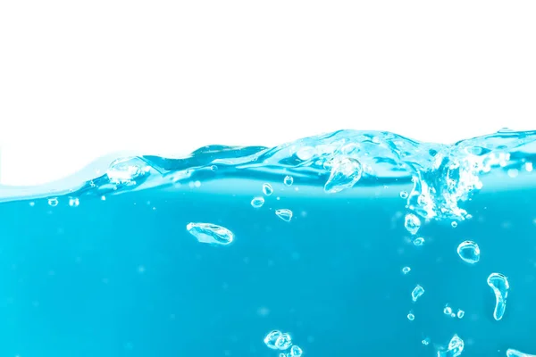 Water Surface Side View Bubbles Waves Isolated Background — Foto de Stock