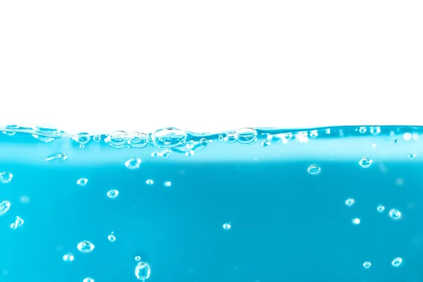 Water Surface Side View Bubbles Waves Isolated Background — Stockfoto