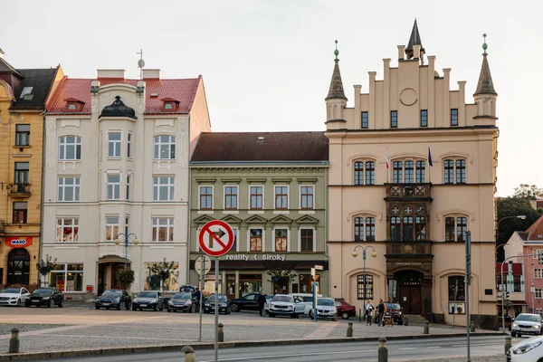 Decin North Bohemia Czech Republic October 2021 Center Main Town — Stock Photo, Image