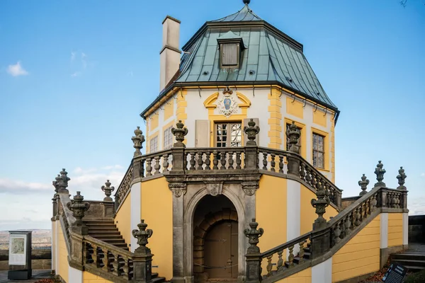 Konigstein Saxony Germany November 2021 Medieval Fortress Baroque Friedrichsburg Tourist — Stock Photo, Image