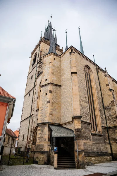 Louny Czech Republic September 2021 Medieval Catholic Stone Church Nicholas — 图库照片