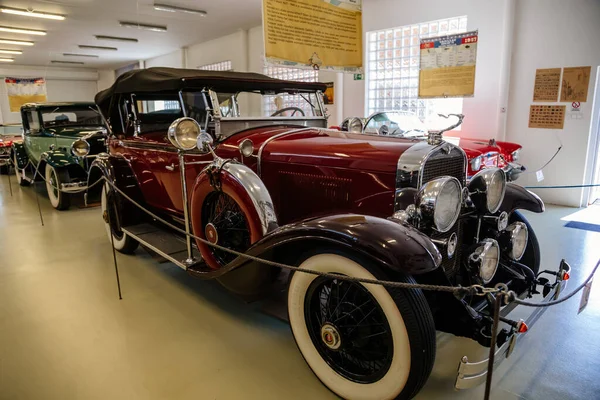 Luzna Czech Republic July 2021 Vintage Old Historic Cars Displayed — 图库照片