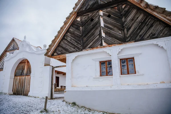 Kourim Midden Bohemen Tsjechië December 2021 Traditioneel Landelijk Houten Huis — Stockfoto