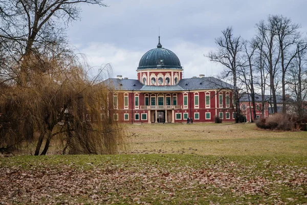 Veltrusy Central Bohemia Τσεχία Ιανουαρίου 2022 Κάστρο Rococo Πάρκο Και — Φωτογραφία Αρχείου