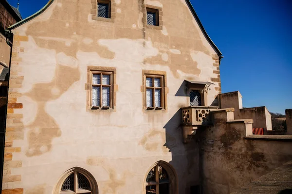 Karlstejn Boêmia República Tcheca Março 2022 Antigo Castelo Gótico Medieval — Fotografia de Stock