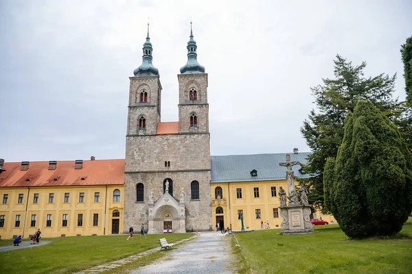 Tepla Tjeckien Augusti 2021 Premonstratensiska Klostret Och Klostret Romanska Kyrkan — Stockfoto