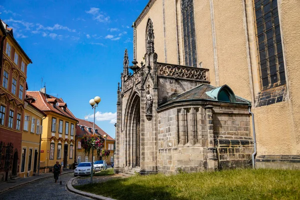 Cheb Bohemia Occidental República Checa Agosto 2021 Iglesia Católica Medieval — Foto de Stock