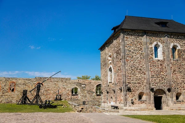 Cheb Västra Böhmen Tjeckien Augusti 2021 Gotiskt Stenslott Medeltida Historisk — Stockfoto