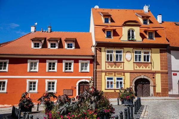 Cheb Western Bohemia Czech Republic August 2021 Picturesque Street Medieval — Stock Photo, Image