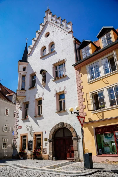 Cheb Western Bohemia Czech Republic August 2021 Narrow Picturesque Street — Stock Photo, Image