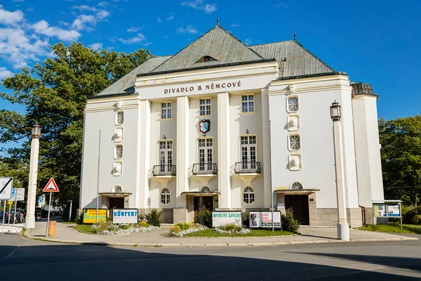 Frantiskovy Lazne Western Bohemia República Checa Agosto 2021 Construção Teatro — Fotografia de Stock