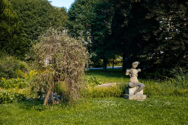 Frantiskovy Lazne Western Bohemia Czech Republic August 2021 Stone Statue — Fotografia de Stock