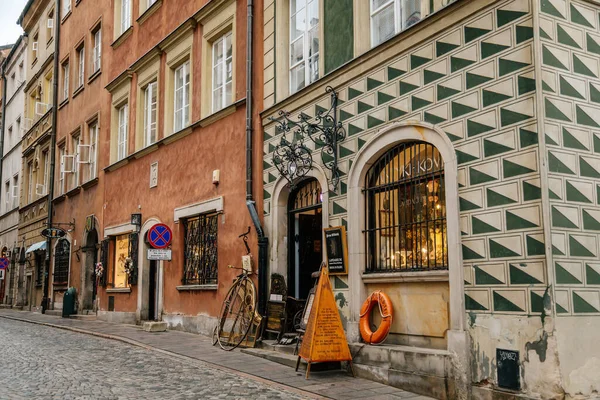 Warsaw Poland October 2021 Main Market Square Fountain Old Town — Foto Stock