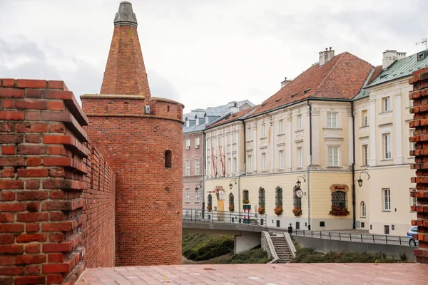 Warsaw Poland October 2021 Barbican Complex Network Historic Fortifications Old — Stock Photo, Image