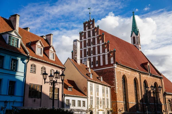 Riga Letonia Octubre 2021 Iglesia San Juan Patrimonio Unesco Los — Foto de Stock