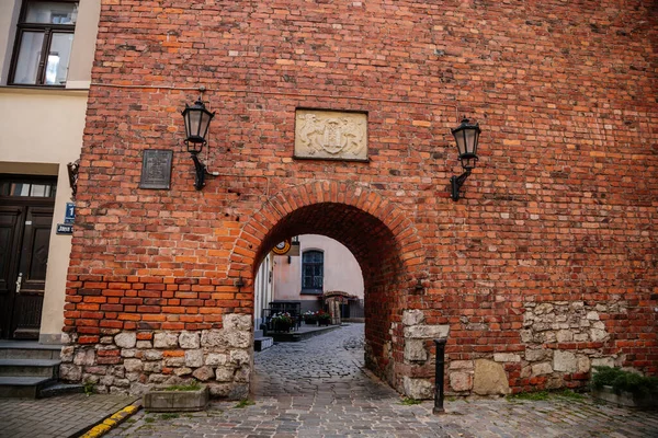 Riga Lettonia Ottobre 2021 Fortezza Storica Gotica Medievale Con Mura — Foto Stock