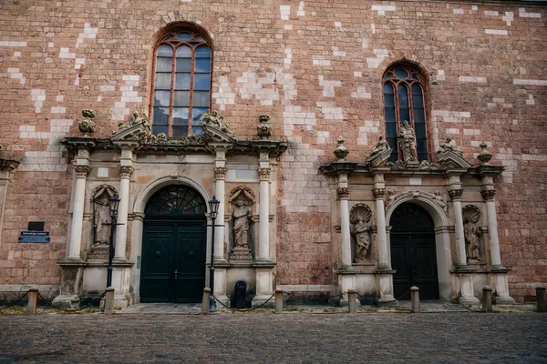 Riga Letland Oktober 2021 Sint Pieterskerk Kathedraal Met Klok Klokkentoren — Stockfoto