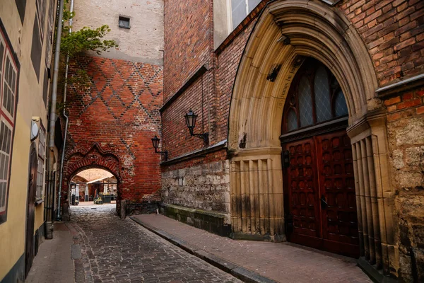 Riga Letônia Outubro 2021 Igreja São João Patrimônio Unesco Nos Fotografia De Stock