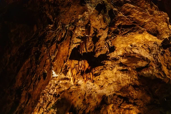 Pomezi Caves Vapenna Moravia Czech Republic April 2022 Natural Dripstone — Stock Photo, Image