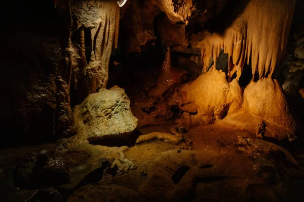 Grotte Pomezi Vapenna Moravia Repubblica Ceca Aprile 2022 Formazioni Rocciose — Foto Stock