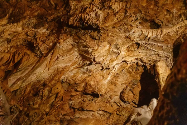 Pomezi Caves Vapenna Moravia Czech Republic April 2022 Natural Dripstone — Stock Photo, Image